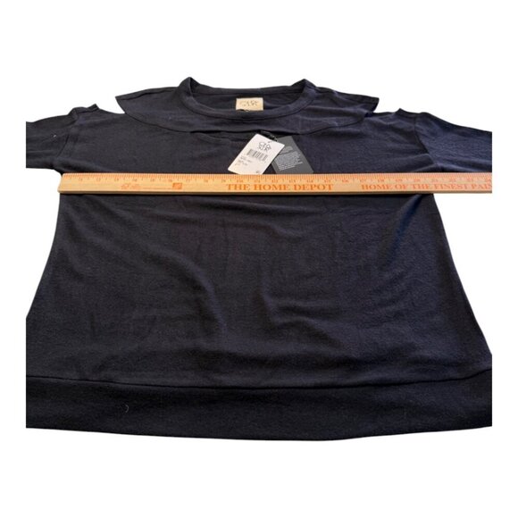 Chaser Black Cut Out Pull Over Sweater Size Medium - Picture 3 of 9